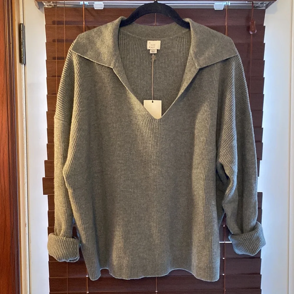 NWT A New Day Collared Sweater - Picture 1 of 5